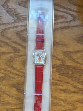 Mickey Mouse Red Strap Watch